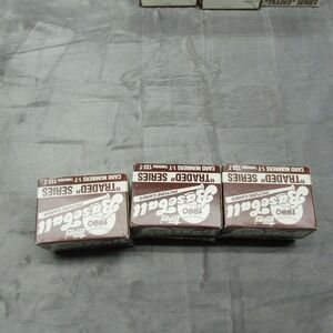 1990 Topps Baseball 396 Cards Traded Series UnCirculated RARE Set OF 3 Boxes NEW